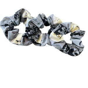 1 Handcrafted scrunchie. Nightmare before Christmas. Jack skeleton.